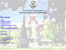 Tablet Screenshot of josm.geneseo.edu
