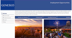 Desktop Screenshot of jobs.geneseo.edu