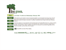 Tablet Screenshot of livegreen.geneseo.edu