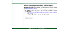 Desktop Screenshot of books.geneseo.edu