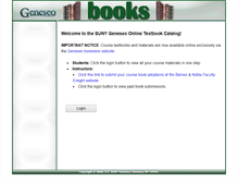 Tablet Screenshot of books.geneseo.edu